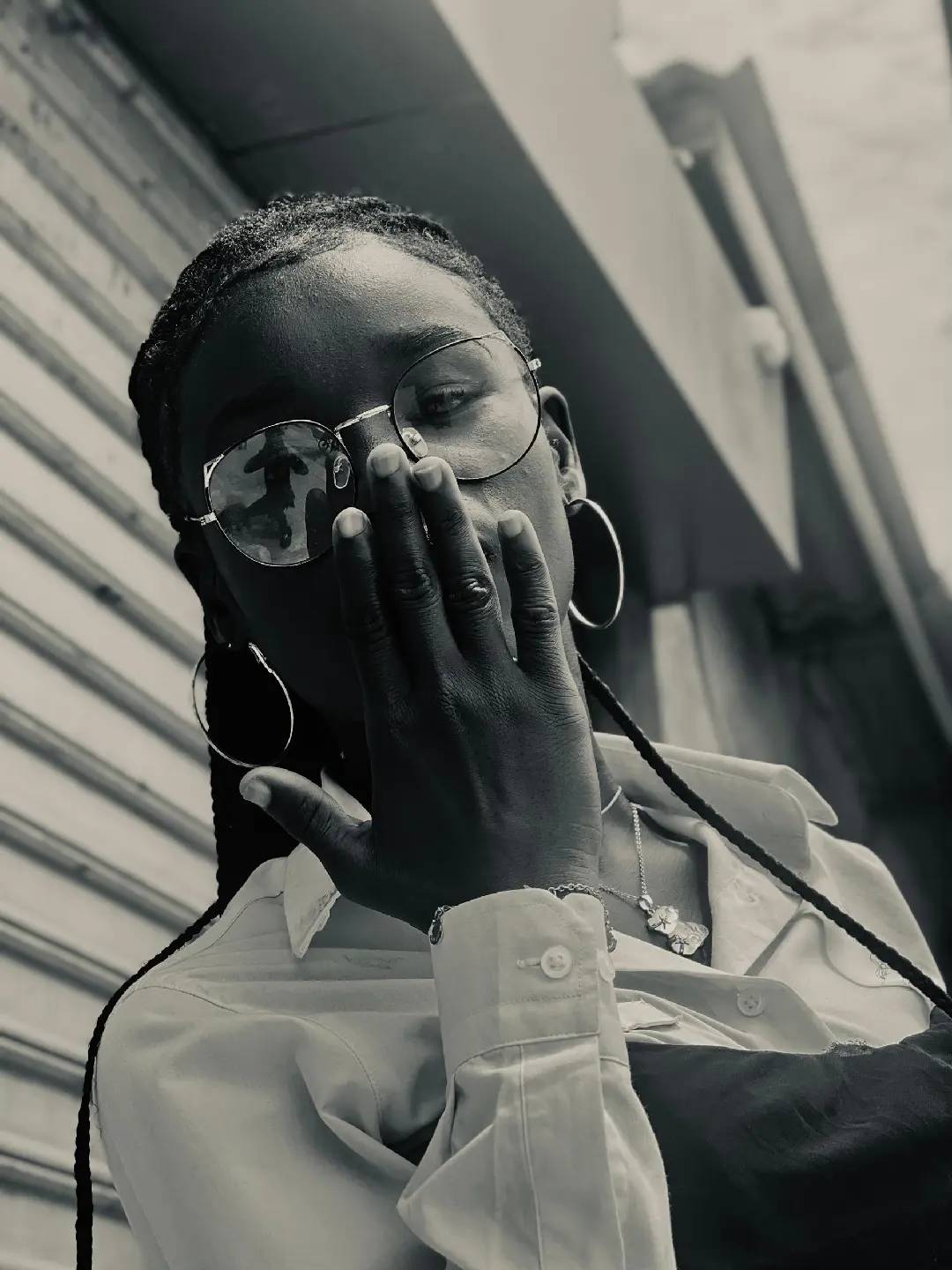 Woman in White Shirt Urban