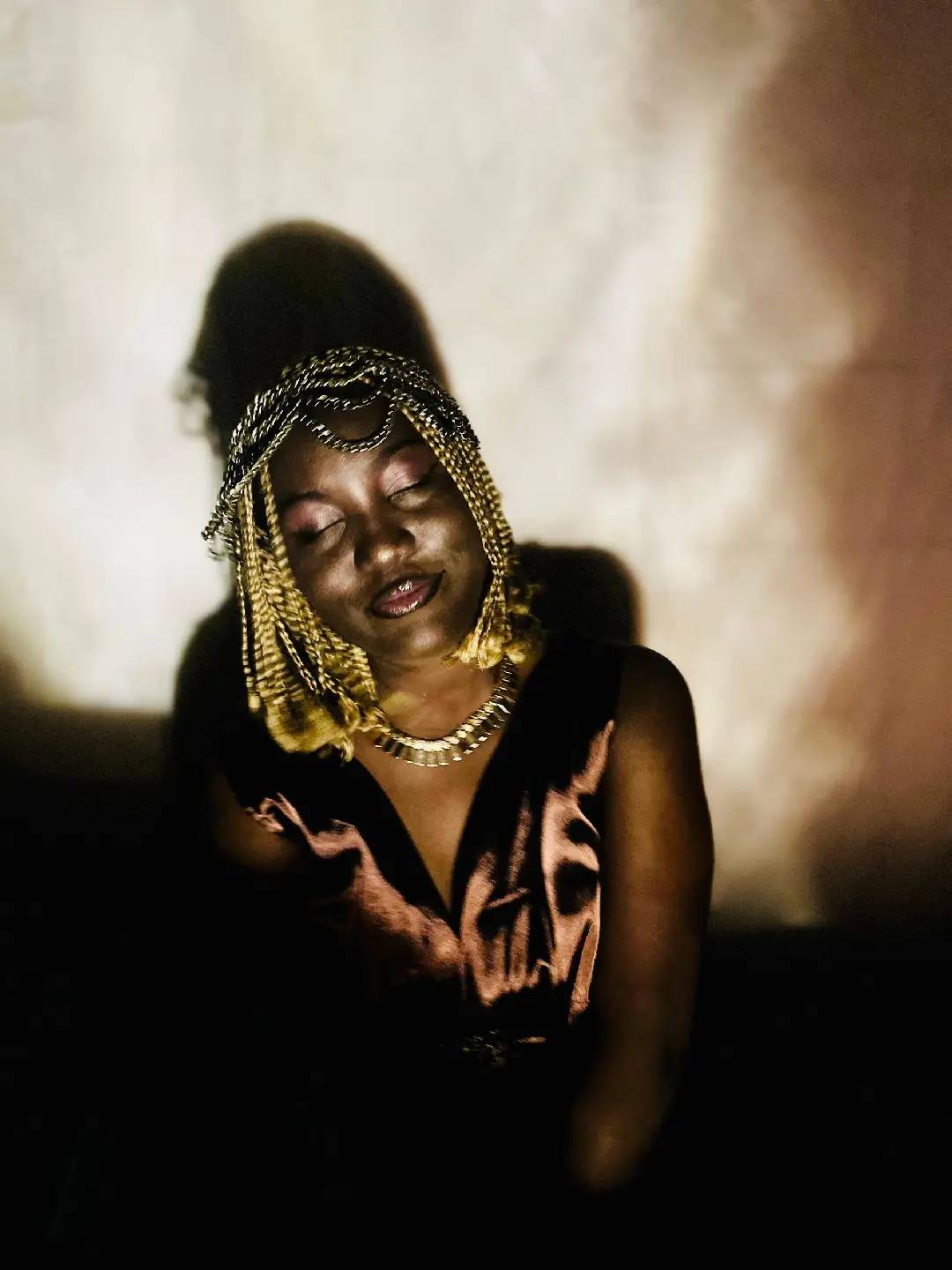 Portrait with Chain Necklace