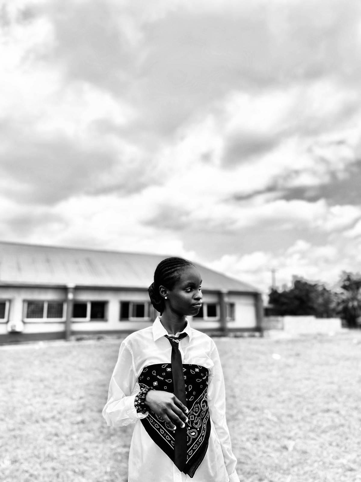 Woman with Bandana Outdoor