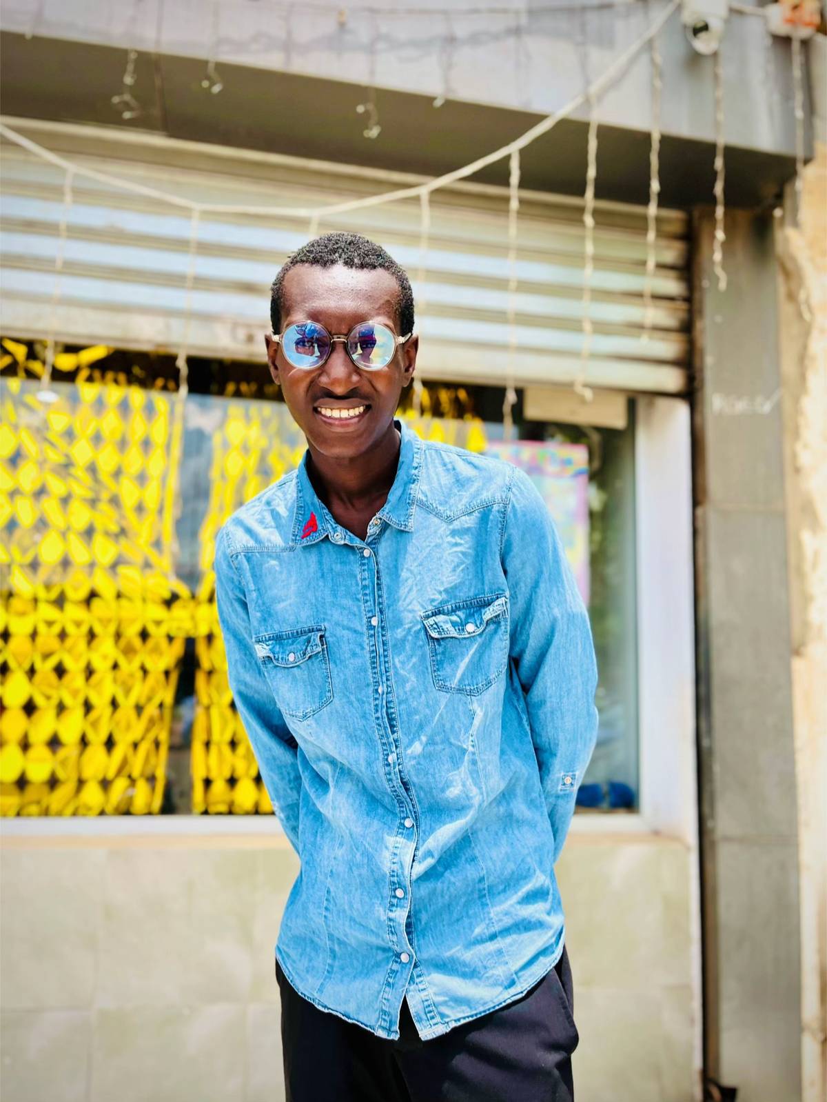 Portrait with Blue Sunglasses