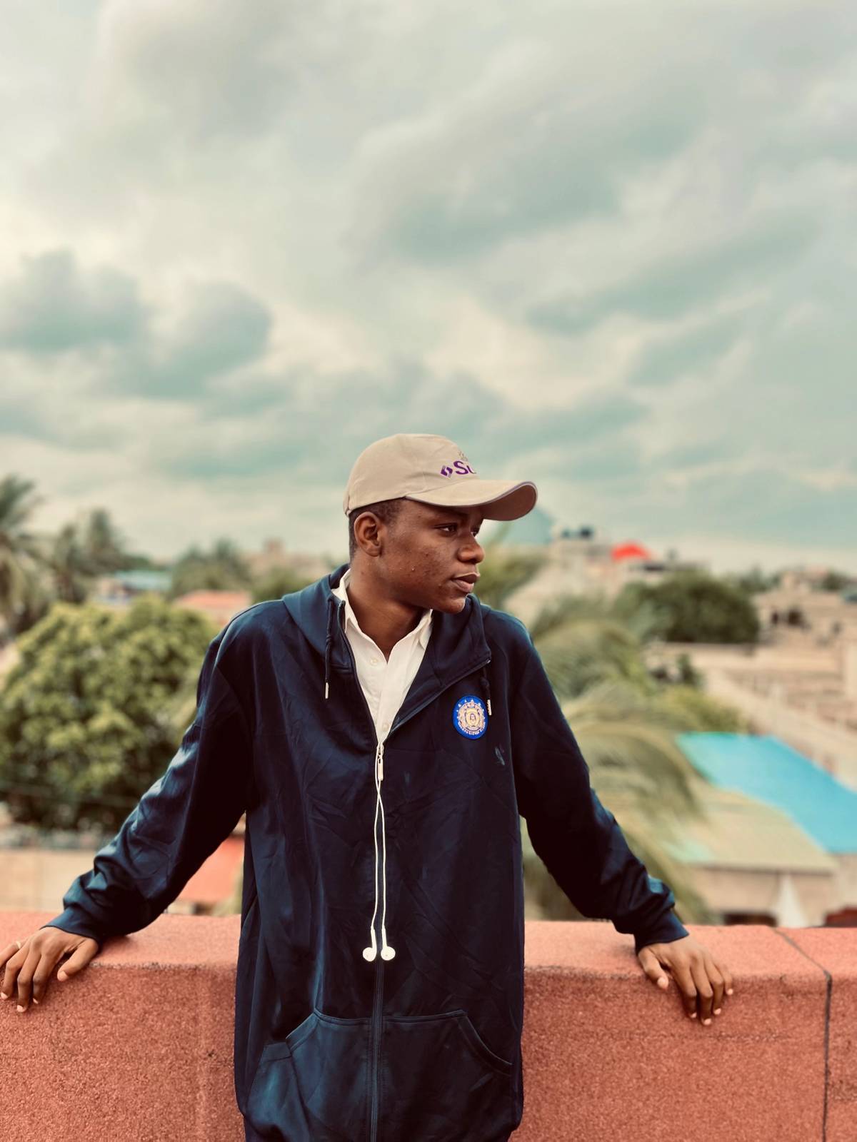 Man Overlooking Landscape